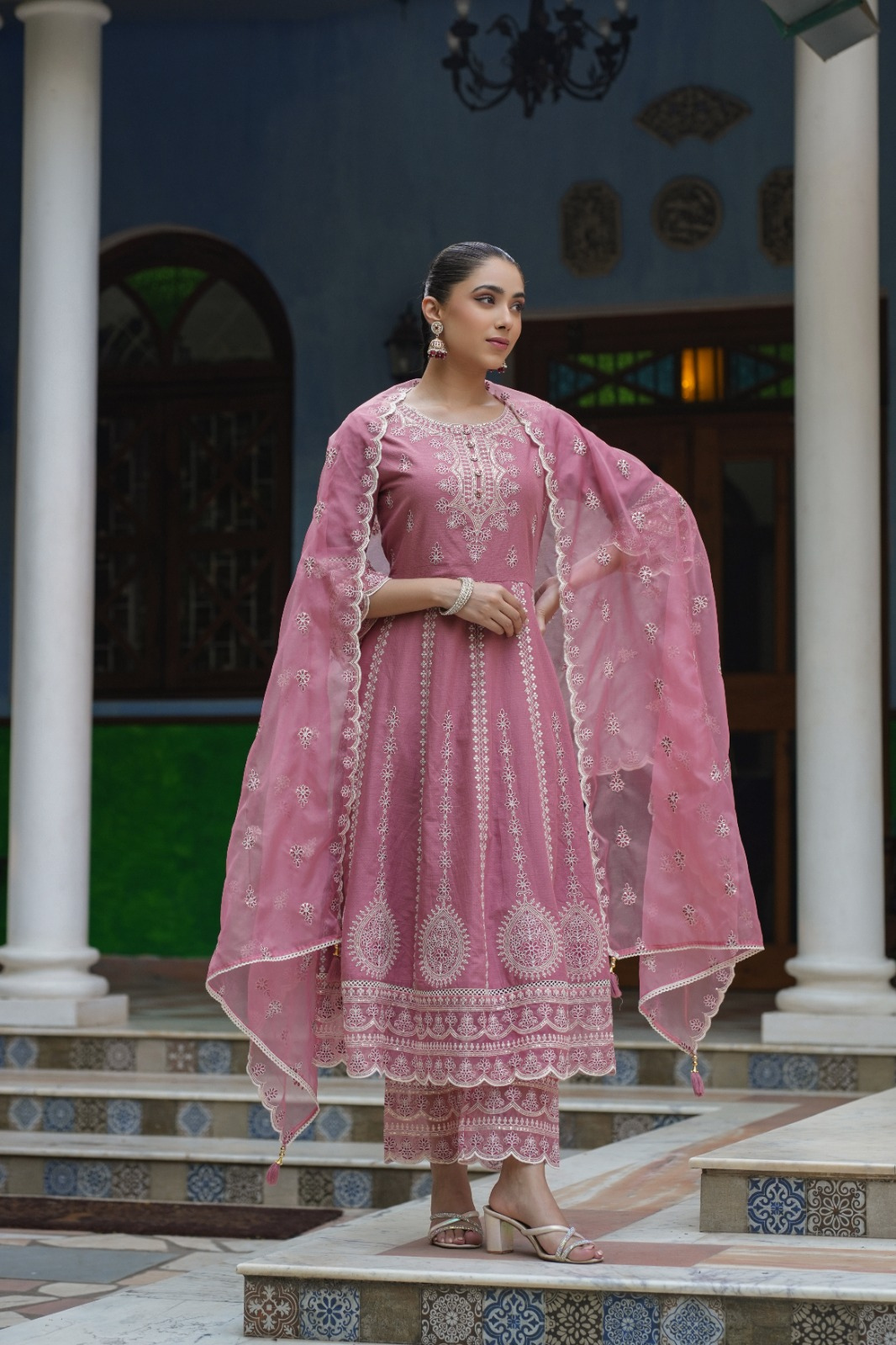 Beautiful Cotton Dobby with lining Anarkali Suit With Dupatta
