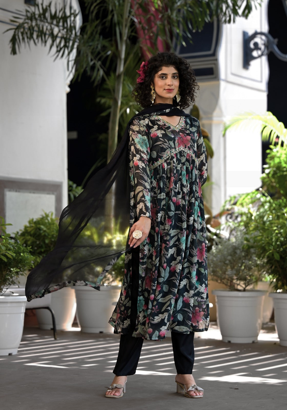 Premium Designer Kurti Pant Set with Beautiful Work and Print